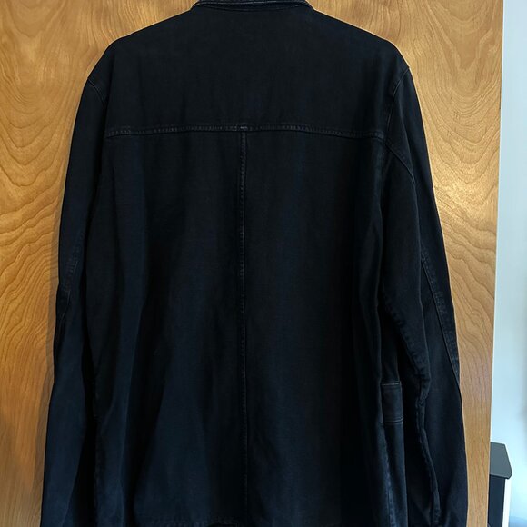 Sezane Men Washed Black Jacket Size XL - Picture 2 of 5